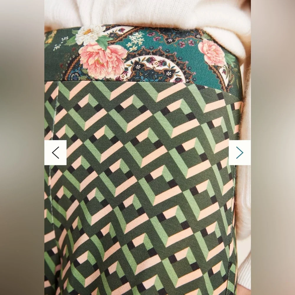 NWT Farm Rio For Anthropologie Amie Knit Wide-Leg Palazzo Pants - Picture 3 of 11